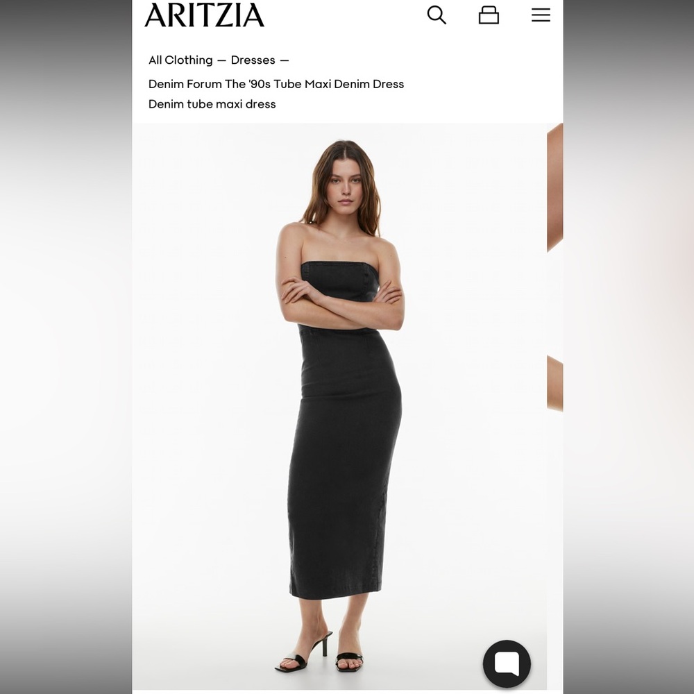 Aritzia | Denim Forum 90’s Tube Maxi Dress